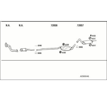 Výfukový systém WALKER AD90046
