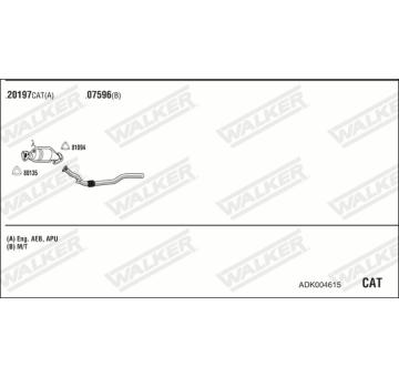 Výfukový systém WALKER ADK004615