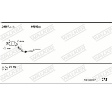Výfukový systém WALKER ADK005307