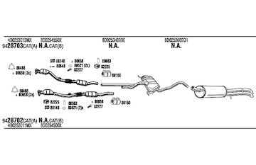Výfukový systém WALKER ADK005414B