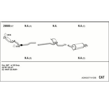 Výfukový systém WALKER ADK007741DB