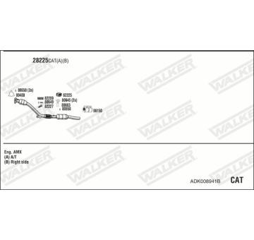 Výfukový systém WALKER ADK008941B