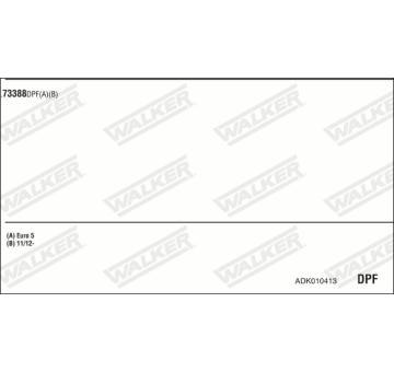 Výfukový systém WALKER ADK010413