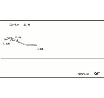 Výfukový systém WALKER ADK015609