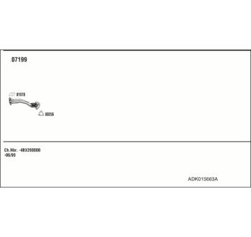 Výfukový systém WALKER ADK015663A