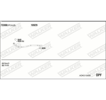 Výfukový systém WALKER ADK015685