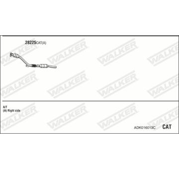 Výfukový systém WALKER ADK016013C