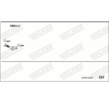 Výfukový systém WALKER ADK016261