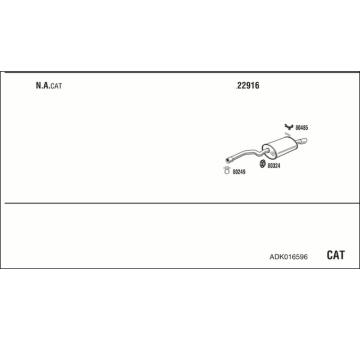 Výfukový systém WALKER ADK016596