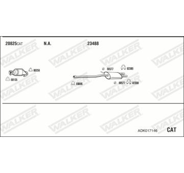 Výfukový systém WALKER ADK017146
