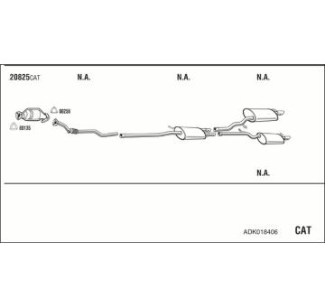 Výfukový systém WALKER ADK018406