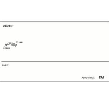 Výfukový systém WALKER ADK018412A