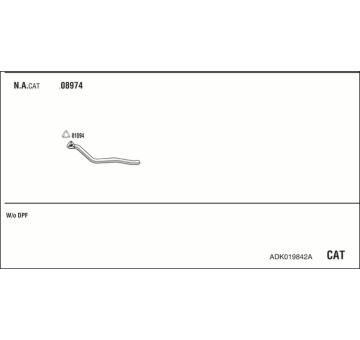 Výfukový systém WALKER ADK019842A