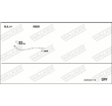 Výfukový systém WALKER ADK020118