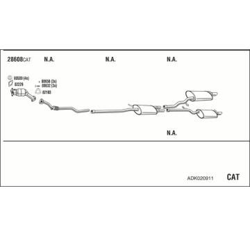 Výfukový systém WALKER ADK020911