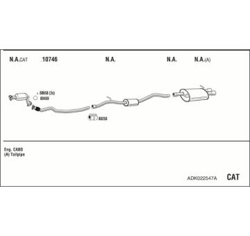 Výfukový systém WALKER ADK022547A