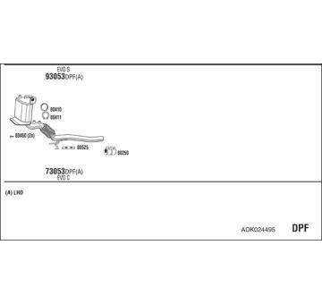 Výfukový systém WALKER ADK024495