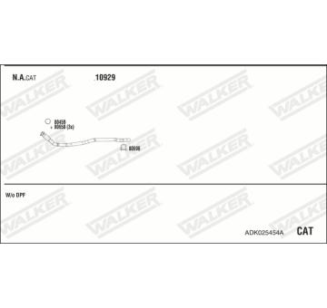Výfukový systém WALKER ADK025454A