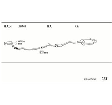 Výfukový systém WALKER ADK025456