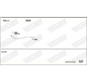 Výfukový systém WALKER ADK025508A