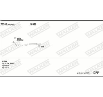 Výfukový systém WALKER ADK025508C