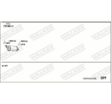 Výfukový systém WALKER ADK026553B