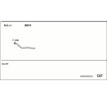 Výfukový systém WALKER ADK026555A