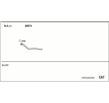 Výfukový systém WALKER ADK026556A