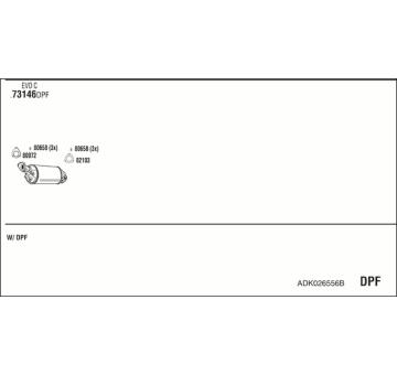 Výfukový systém WALKER ADK026556B