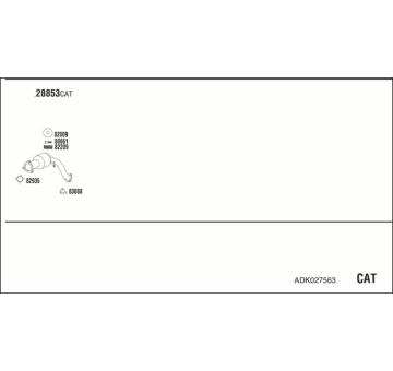 Výfukový systém WALKER ADK027563