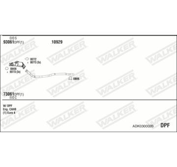 Výfukový systém WALKER ADK030002B