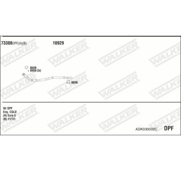 Výfukový systém WALKER ADK030002C
