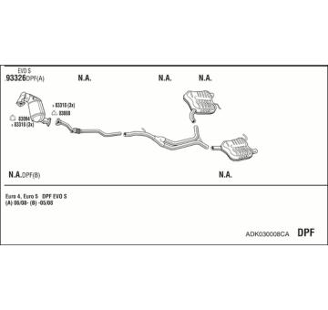 Výfukový systém WALKER ADK030008CA