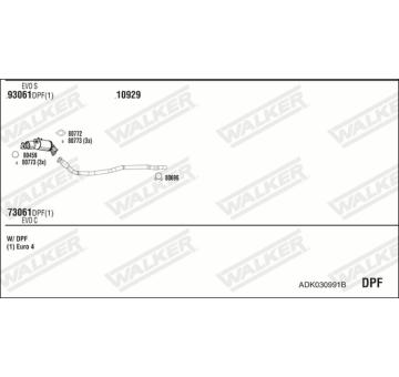 Výfukový systém WALKER ADK030991B