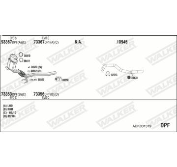 Výfukový systém WALKER ADK031319