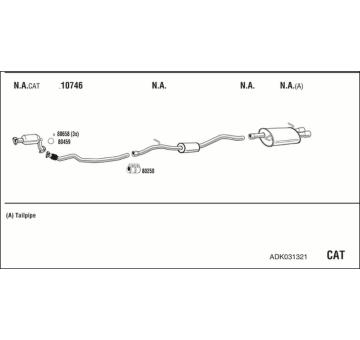 Výfukový systém WALKER ADK031321
