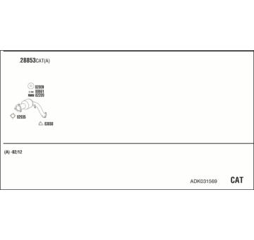 Výfukový systém WALKER ADK031569