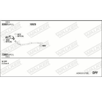 Výfukový systém WALKER ADK031572B