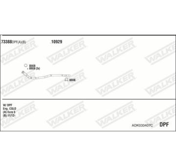 Výfukový systém WALKER ADK033407C