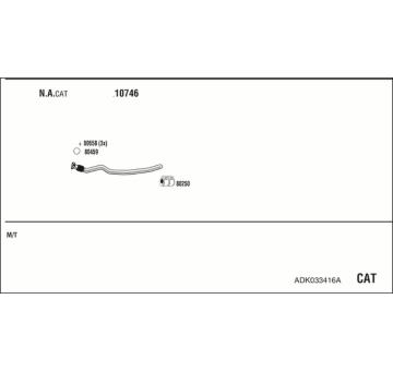 Výfukový systém WALKER ADK033416A