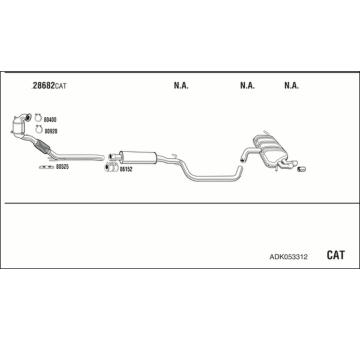 Výfukový systém WALKER ADK053312
