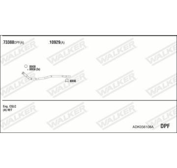 Výfukový systém WALKER ADK056108A