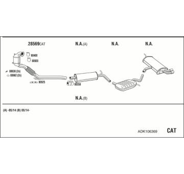 Výfukový systém WALKER ADK106369