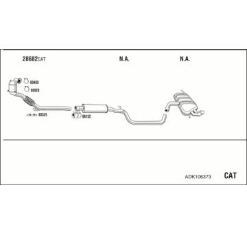Výfukový systém WALKER ADK106373