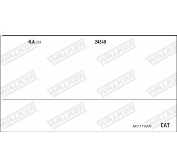 Výfukový systém WALKER ADK119960