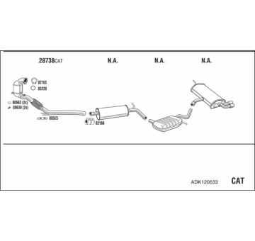 Výfukový systém WALKER ADK120633
