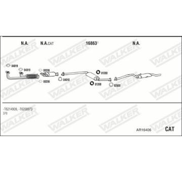 Výfukový systém WALKER AR16406