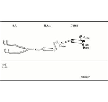 Výfukový systém WALKER AR20207