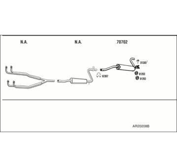 Výfukový systém WALKER AR20208B