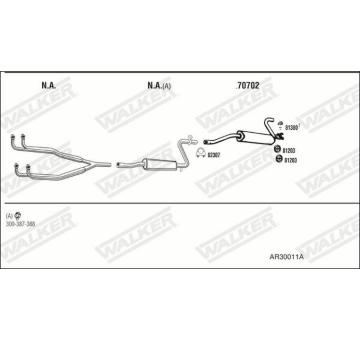 Výfukový systém WALKER AR30011A